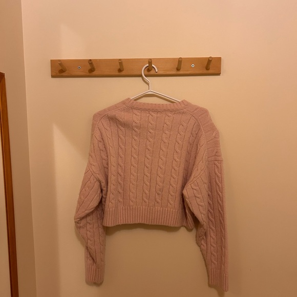 Aritzia blush baby soft cropped sweater - Picture 2 of 2